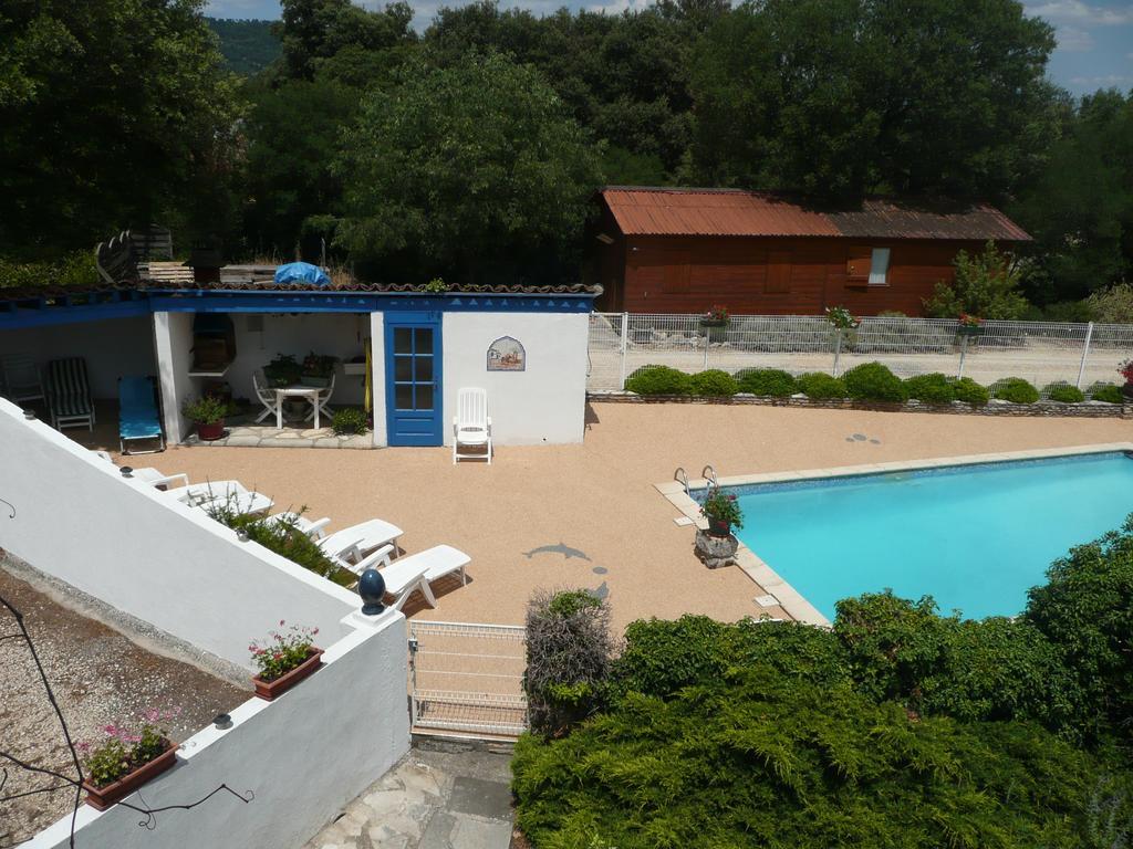 Gites De Plos Appart Chalet Piscine Spa Андюз Екстер'єр фото
