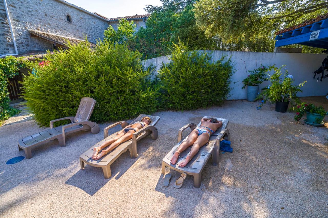 Gites De Plos Appart Chalet Piscine Spa Андюз Екстер'єр фото